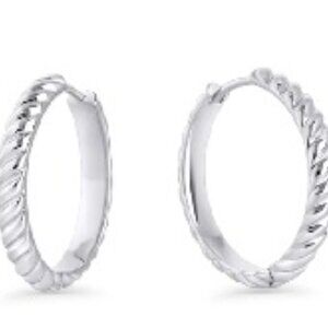 MIA Silver Hoop Earrings - NWT